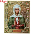 Картина сделай сам iamond, полноразмернаякруглая, с изображением святой Матроны, слепых из Москвы, 5d алмазная вышивка, мозаика, иконы, искусства ручной работы
