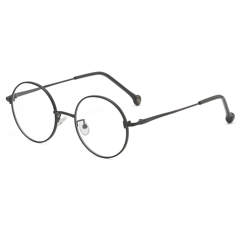 

LAMOFUR винтажные круглые женские очки с оправой для мужчин металлические оптические очки 2021 Модные прозрачные очки 54C-219