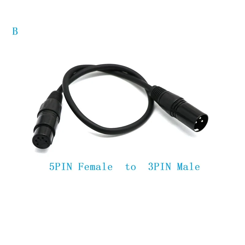 XLR Сделано в Китае 5Pin мужчина к 3Pin Женский и 3Pin Мужской до 5 Pin Женский fguitar аудио кабель 0,5 м провод для микрофона Canon мужского и женского пола
