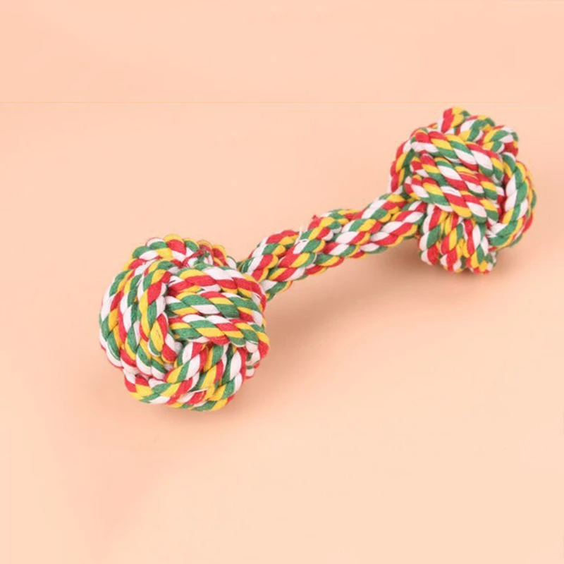 Гантели стиль на веревке для собак игрушки жевательные питомцев из