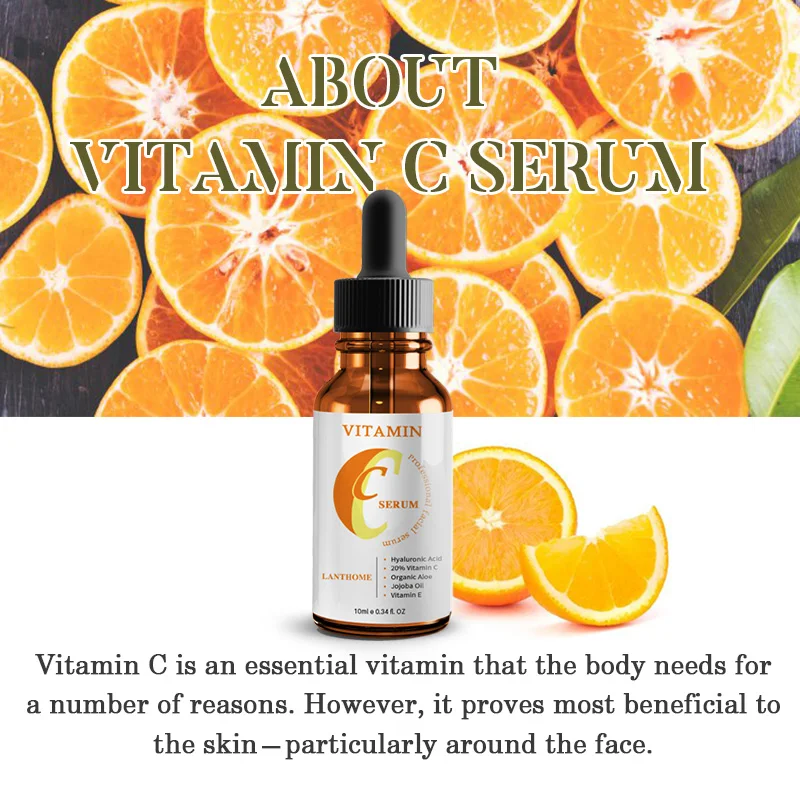 

Vitamin C Serum Hyaluronic Acid Skin Repair Essence Anti Aging Wrinkle Ride Moisturizing Whitening