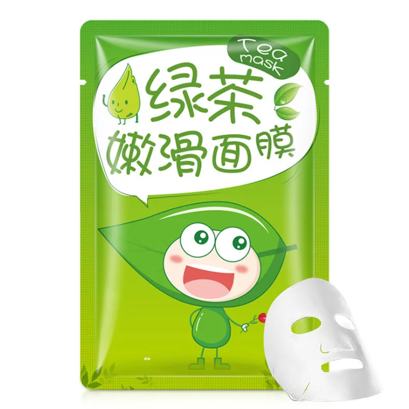 green tea Детская маска для лица, питательная увлажняющая маска для лица, лечение акне, средство для удаления черных точек, уход за кожей, отбеливающие увлажняющие маски - Цвет: green tea