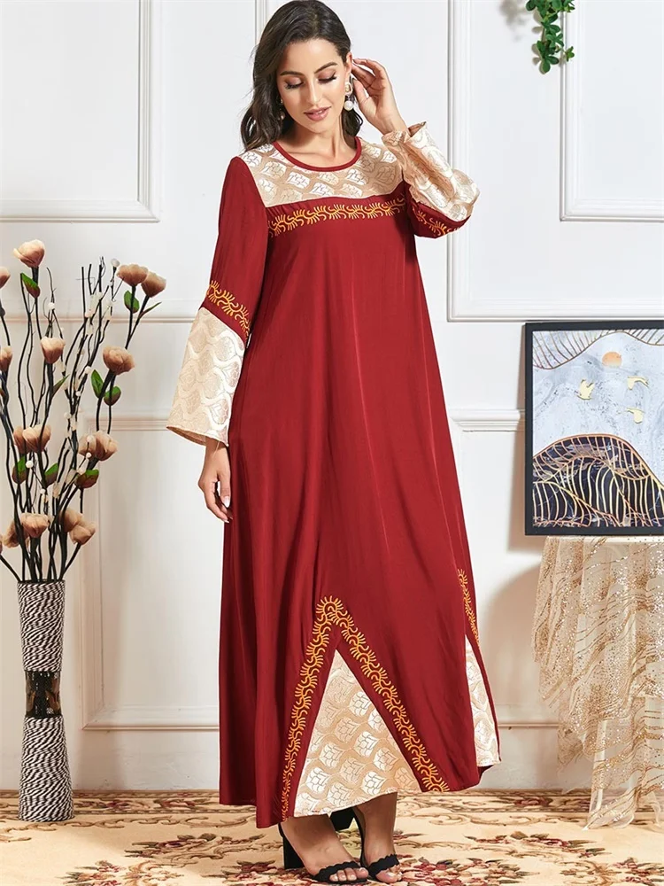 Siskakia марокканское платье Кафтан осень 2020 красный индийский народный жаккард