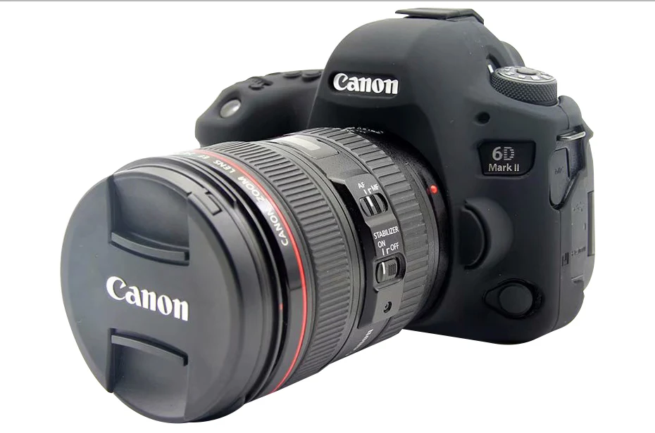 CAENBOO для Canon EOS 6D Mark II сумка для камеры Мягкий силиконовый резиновый защитный чехол для корпуса чехол для Canon EOS 6D Mark2 сумка