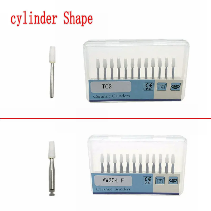 1 упаковка стоматологических белый камень полировки бура для FG 6 мм наконечники