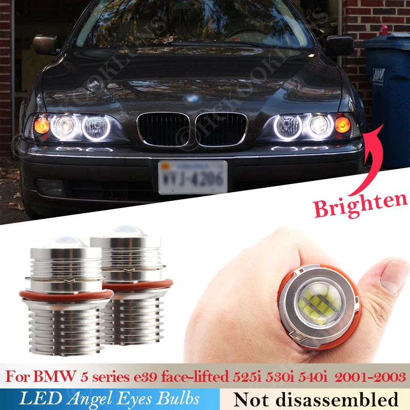

For BMW 5 6 7 X3 X5 Series E39 525i 530i 540i M5 E60 E87 E61 E53 E66 E83 E63 E64 E65 Car 120W pair LED Headlight Angel eyes bulb