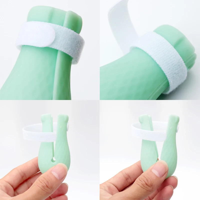

Silicone Cat Grooming Supplies Anti-Scratch Shoes For Cats Adjustable Pet Cat Boots Bath Washing Cat Claw Paw Cover Protector