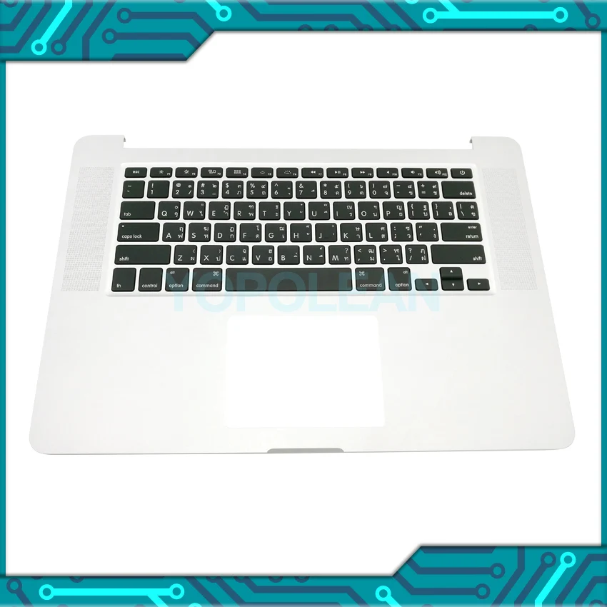 Оригинальный Таиланд Тайская клавиатура Top Case Palmrest для MacBook Pro Retina 15 &quotA1398 Topcase 2015
