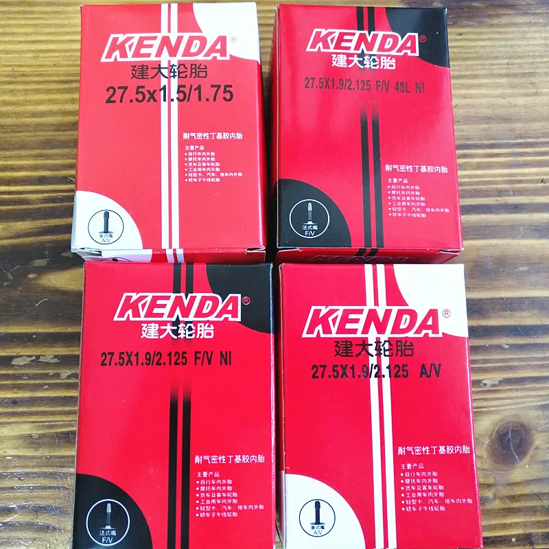 Kenda Bicycle Inner Tube  27.5 inch 27.5*1.5/ 1.75  1.9 /2.125 AV FV BMX foldable Bike Tire Cycling rubber Tire Rubber Tube Part