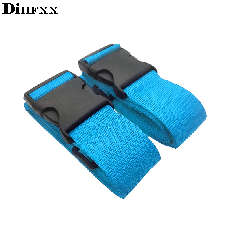 DIHFXX 7 Colors Adjustable Nylon Lock Travel Luggage Band Straps Protective Journey Accessories Suitcase Packing Belt