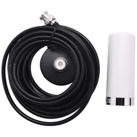 vehiclecar mobile radio vhfuhf dual band antenna bnc male connector magnetic base mount 5m rg58 cable for bc125at scanner