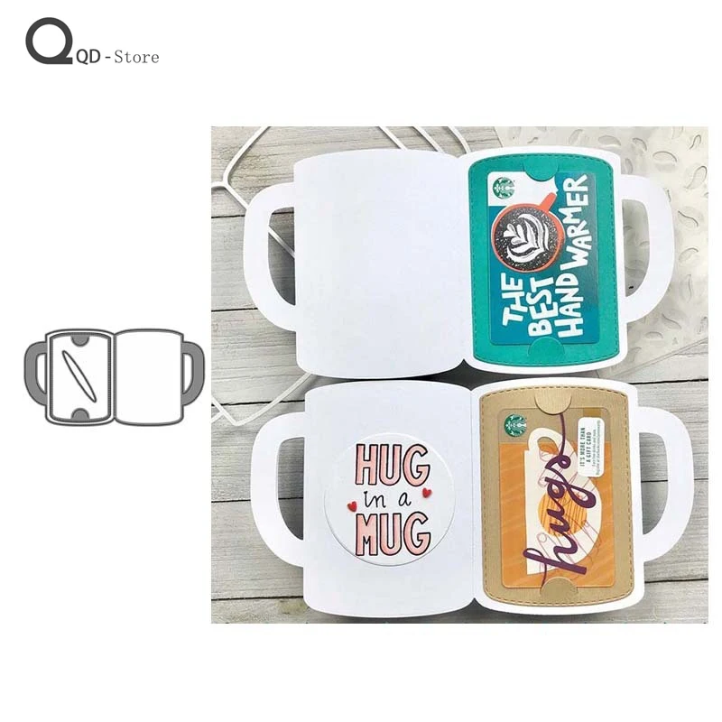 Большой Чай чашки металлический Трафаретный вырубной штамп для форма