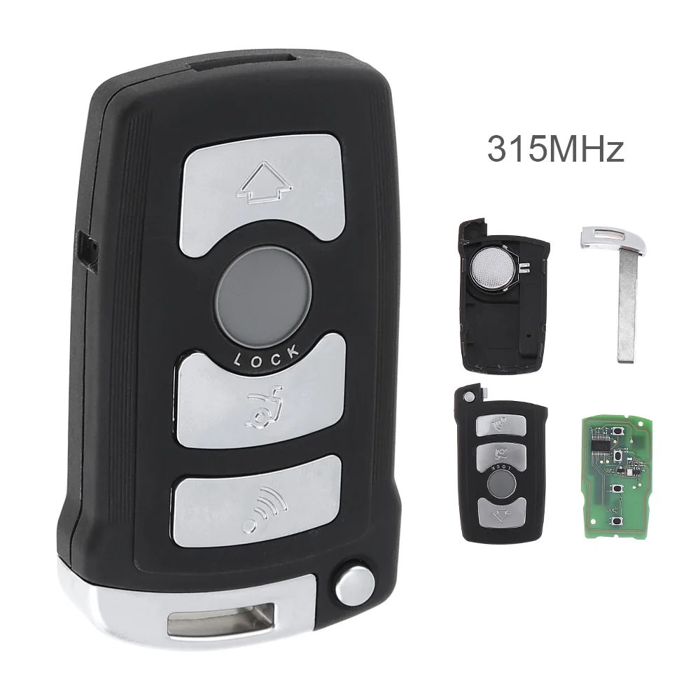 

315MHz 4 Buttons Remote Car Key 7945 chip Fit for BMW 7 Series 730 / 740 ( E65 , E66 ) CAS1 / CAS2 Anti-theft System