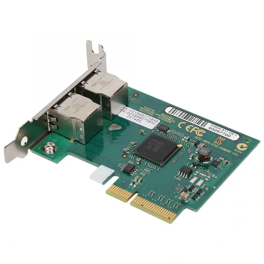 Двухпортовый гигабитный Ethernet контроллер I350-T2 PCIE X1 сервер для центров обработки