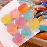new korean sweetheart candy hairpin lovely pink childrens hairpin duckbill clip womens small fresh hair ornament wholesale