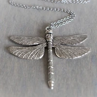 big dragonfly pendant boho long chain necklace luckly gift for women men best friend jewelry wholesale accessories