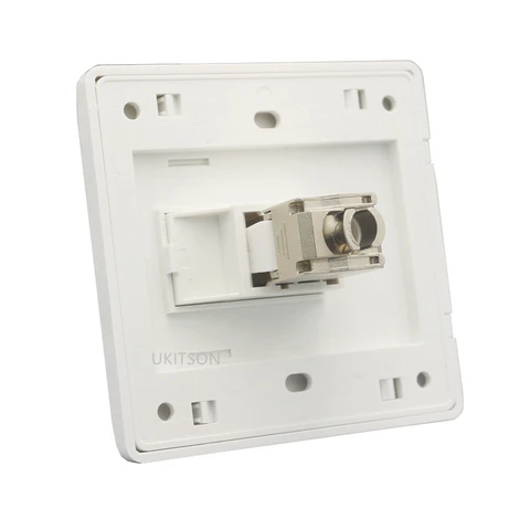 1-портовая настенная панель CAT7 RJ45, розетка для интерфейса локальной сети CAT.7, лицевая панель Ethernet, базовая пластина для сетевой вилки 10G