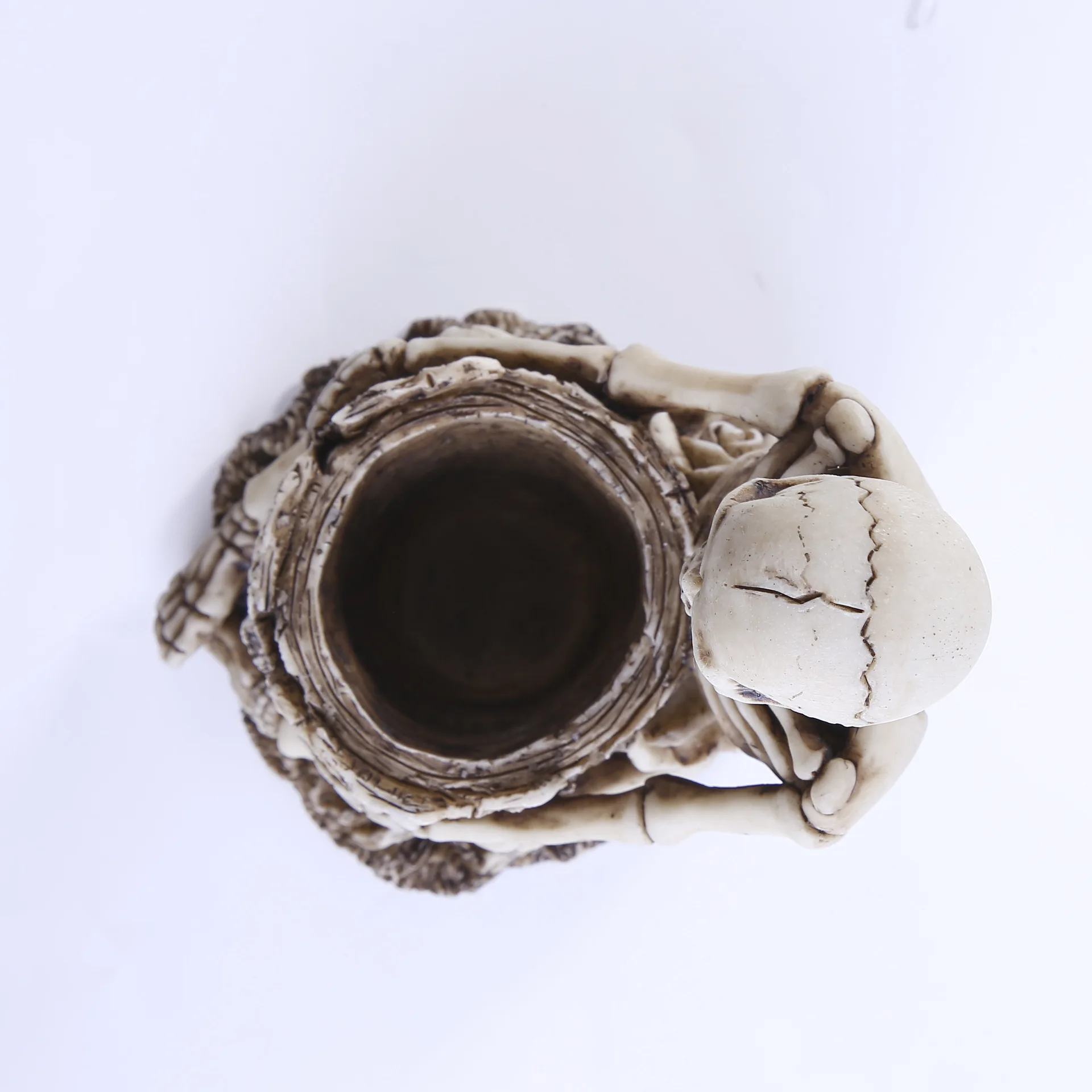 Настольный держатель для ручек с забавным черепом в стиле ретро креативное ведро