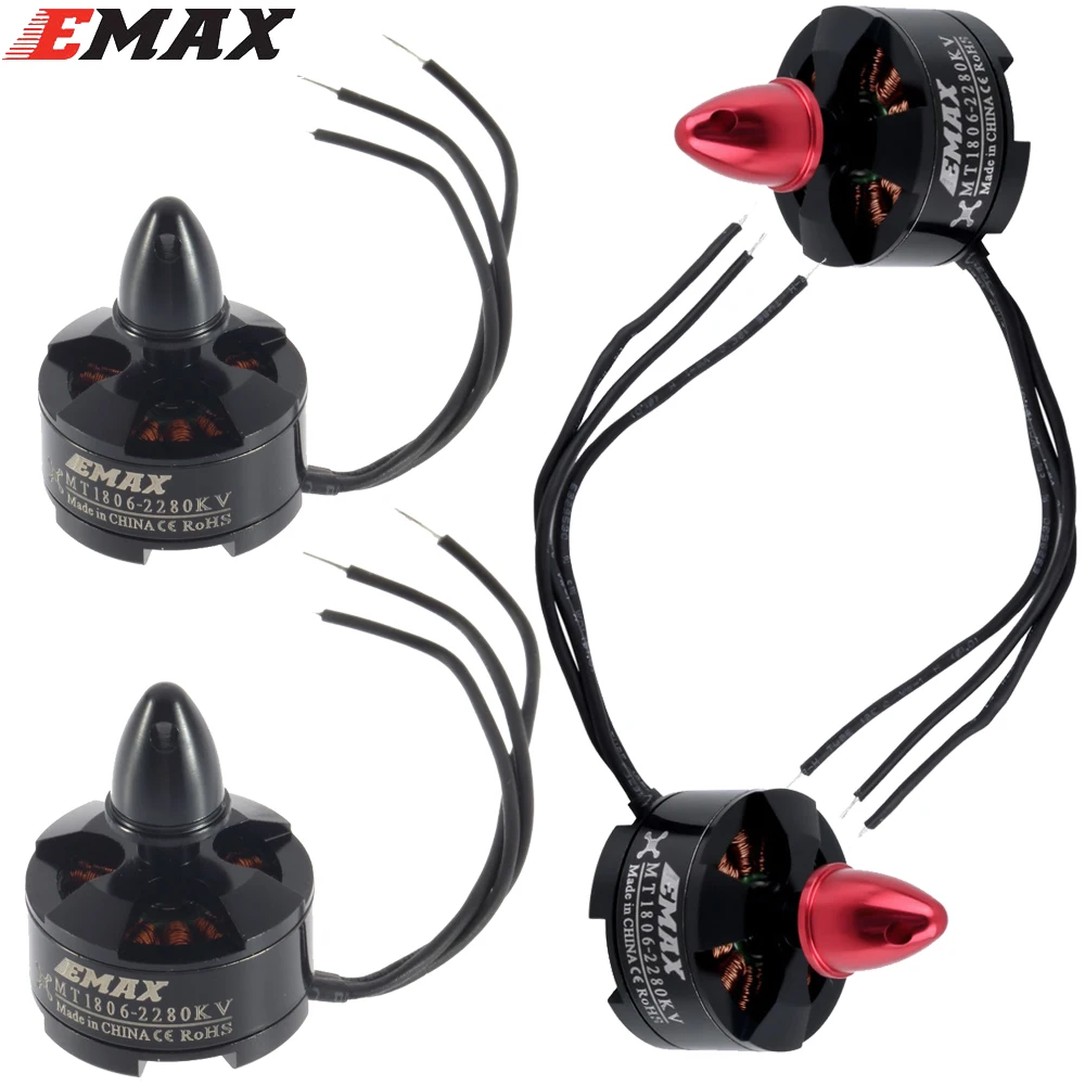 4 шт. EMAX MT1806 2280KV CW &amp CCW бесщеточный двигатель + 12A SimonK ESC для C250 Мультикоптер QAV250