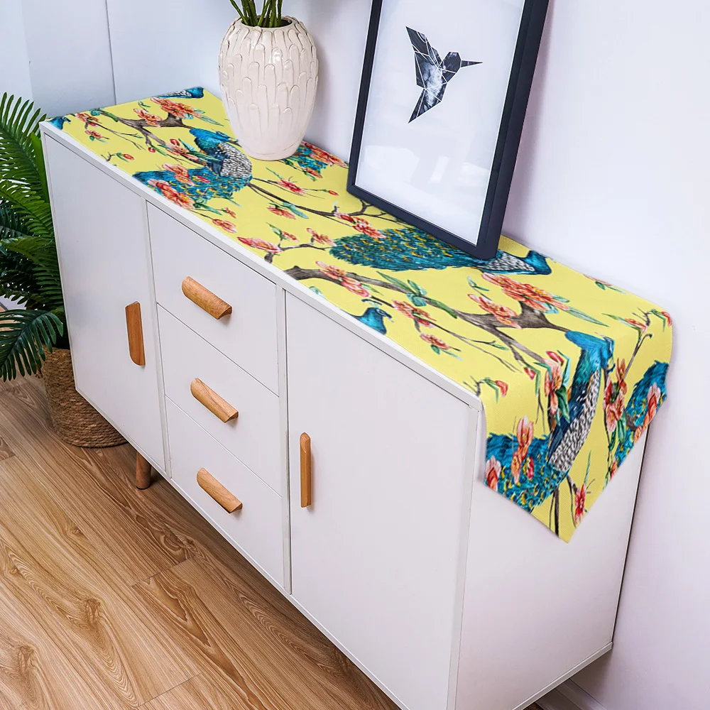 Скатерть для стола с животными павлина декоративное свадебное украшение