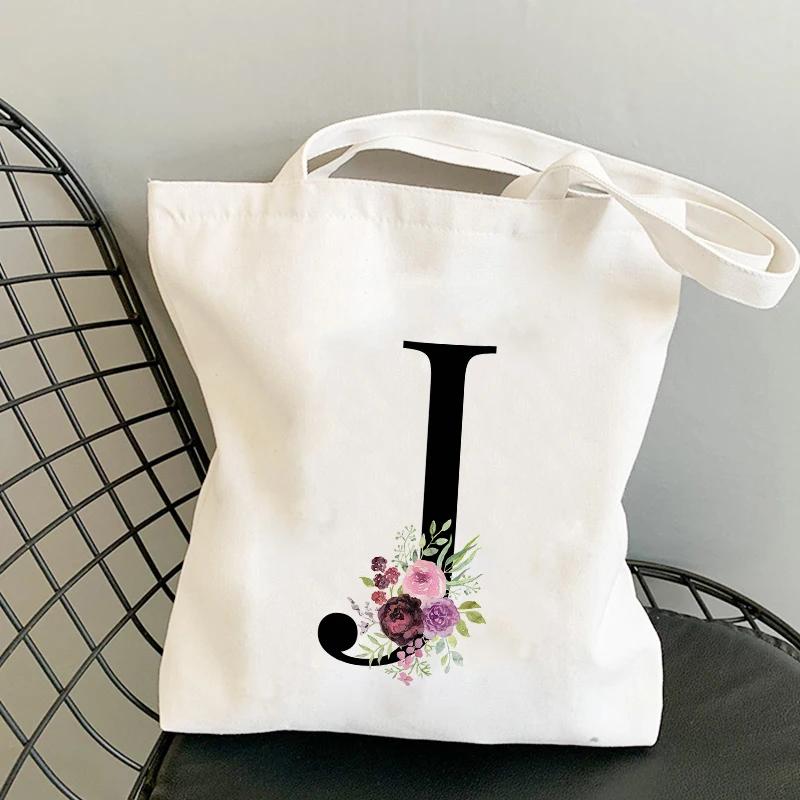 

Travel Handbag for Women Letter Print Eco Tote Bag Canvas Female Shoulder Bag Reusable Shopping Beach Large Ladies Shoulder bag