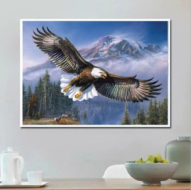 30*40 см точечная дрель 1 вышитый Набор клей пластиковый лоток 5D 4 шт полный холст