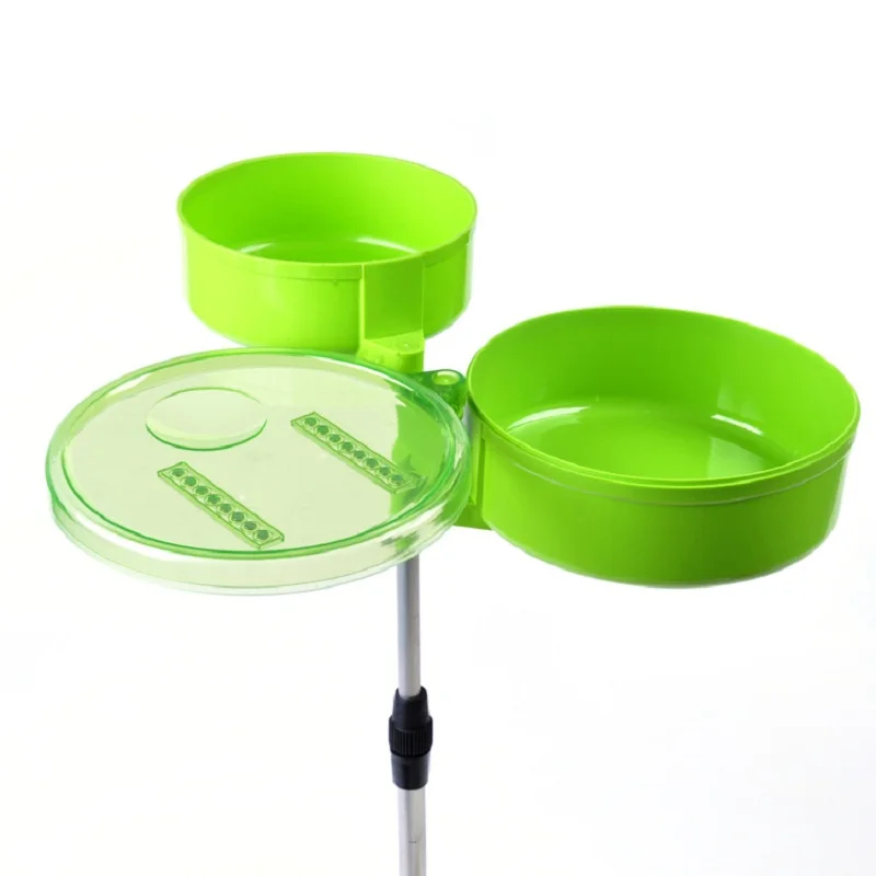 Зеленый Потяните приманки лоток вставить Полюс тип фаст-фуд прочный для рыбалки