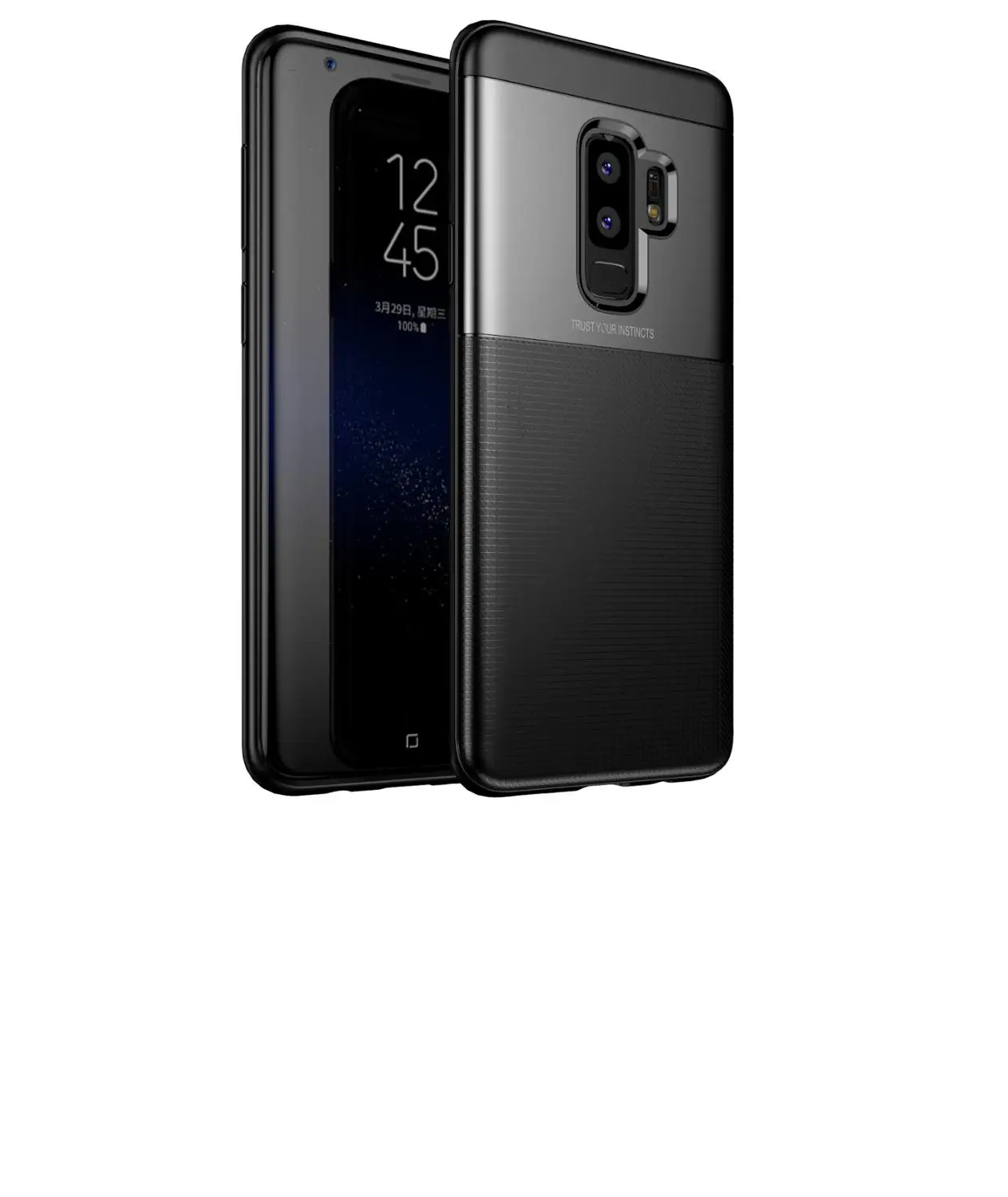 Полный защитный чехол без отпечатков пальцев для Samsung S9|Бамперы| |