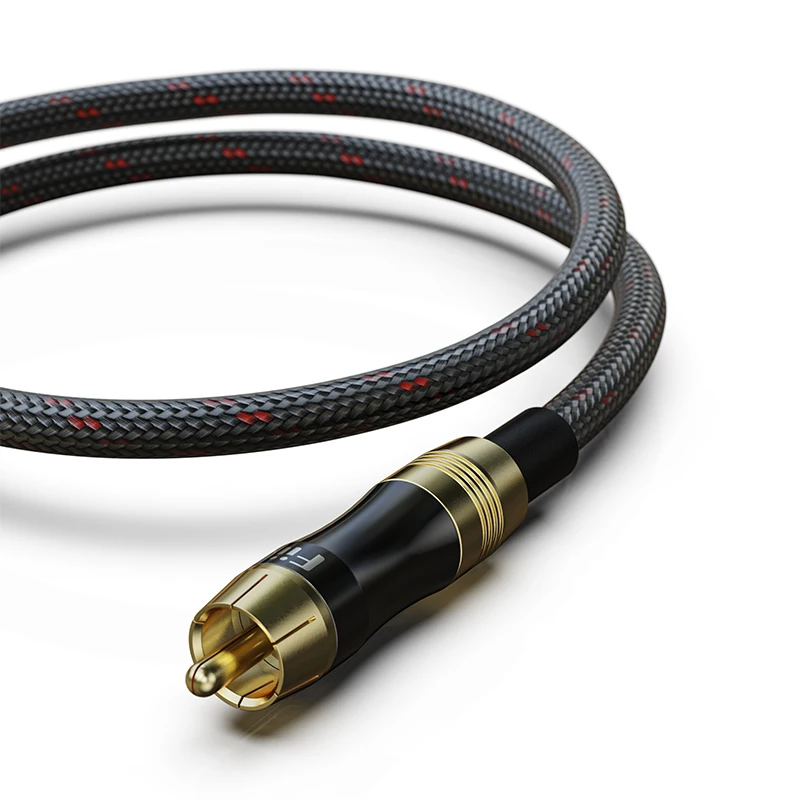 Fiio LR RCA1 RCA цифровой коаксиальный аудиокабель 50 см позолоченный Matal штекер для BTA30 K5