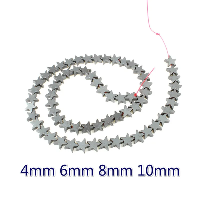 

Natural Obsidian Magnet Beads Vacuum Plating Pentagram Hematite Beads DIY Bracelet Necklace Accessories