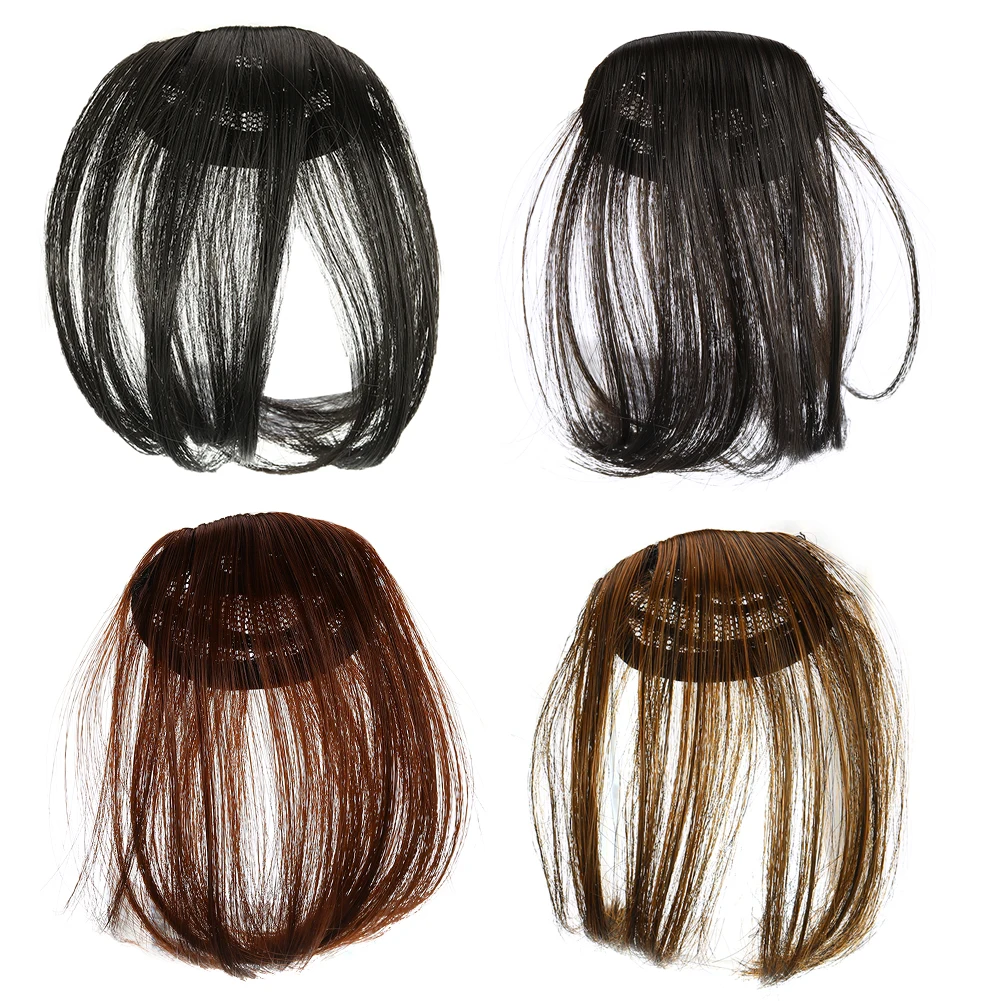1 шт. синтетические волосы короткие воздушные челки для женщин натуральные