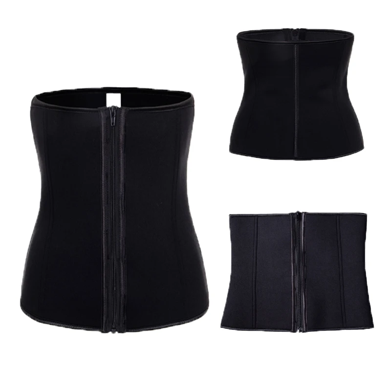 Новинка латексный корсет на молнии для талии под грудь тренировочный пояс