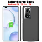 Тонкий чехол для зарядного устройства для Honor 50 Pro, чехол для аккумулятора 6800 мАч, чехол для внешнего аккумулятора для Honor 50, чехол для внешнего аккумулятора