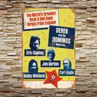 TarSign 1970, Эрик Клэптон, Дерек доминос, винтажный Настенный декор, табличка, украшение, металлический жестяной знак 12 дюймов X 8 дюймов