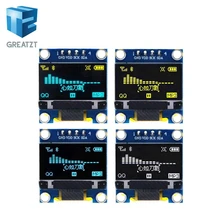 0,96 дюймов IIC Серийный желтый синий OLED дисплей модуль 128X64 IEC SSD1306 12864 плата с ЖК-экраном GND VCC SCL SDA 0,9" для Arduino