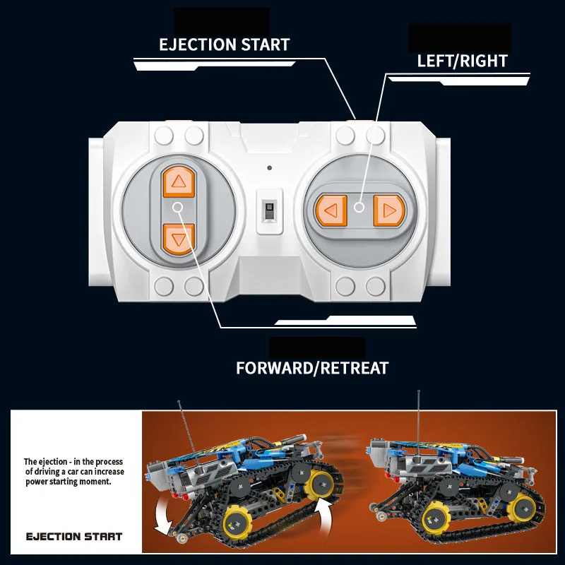 

2.4GHz Rc Car DIY Building Blocks Assembled Car High Quality RC Stunt Car Off-road Vehicle Application RC Sensor Boy Child Gift