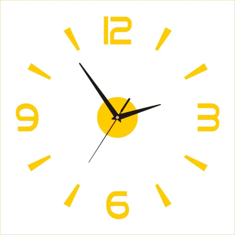 AS show Wall Clock Digital Watch Home Clocks Living Room Sticker Home Decor Relojes Adhesivos Decorativos Para Paredes - Цвет: AS show
