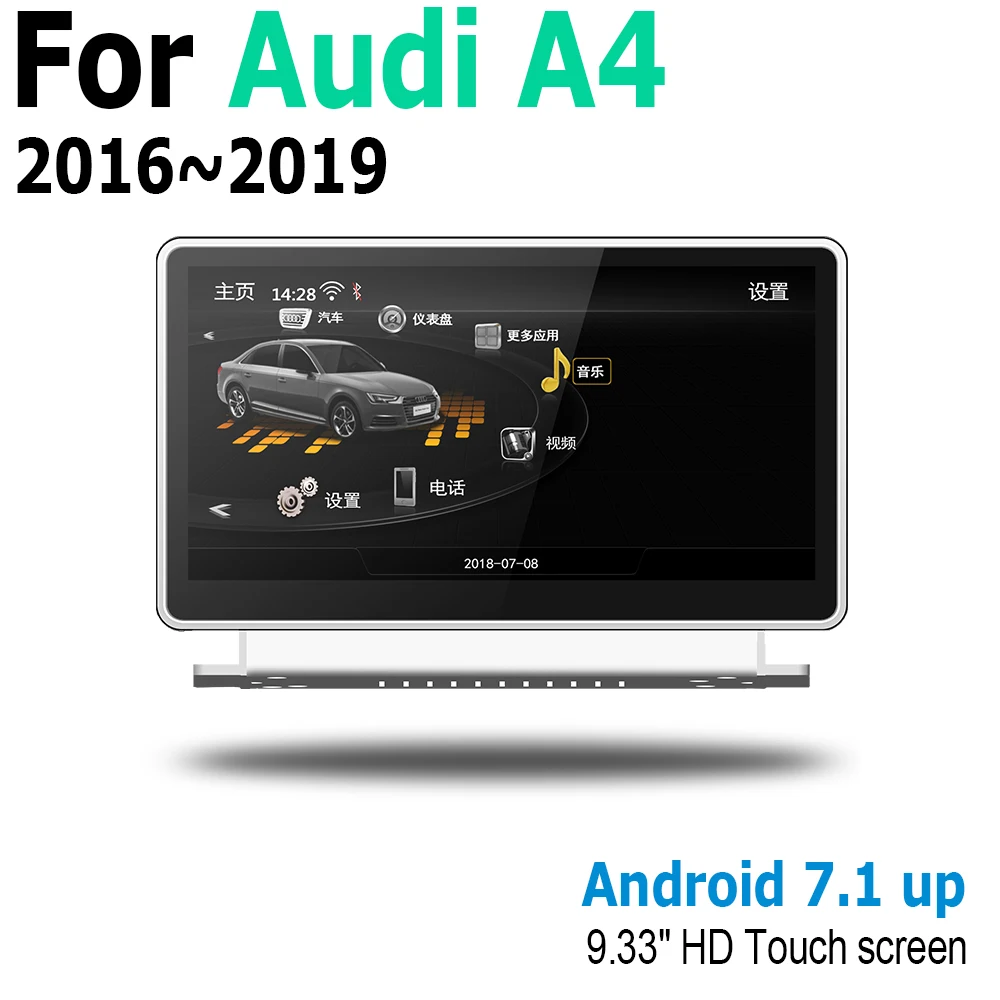 9 33 &quotAndroid 2G RAM для Audi A4 8W 2016 ~ 2019 MMI GPS сенсорный экран мультимедиа плеер Стерео