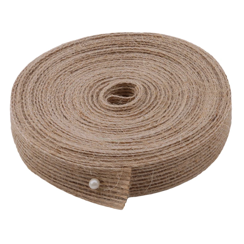 Новое поступление 10 м/рулон льняная лента натуральная винтажная сделай сам