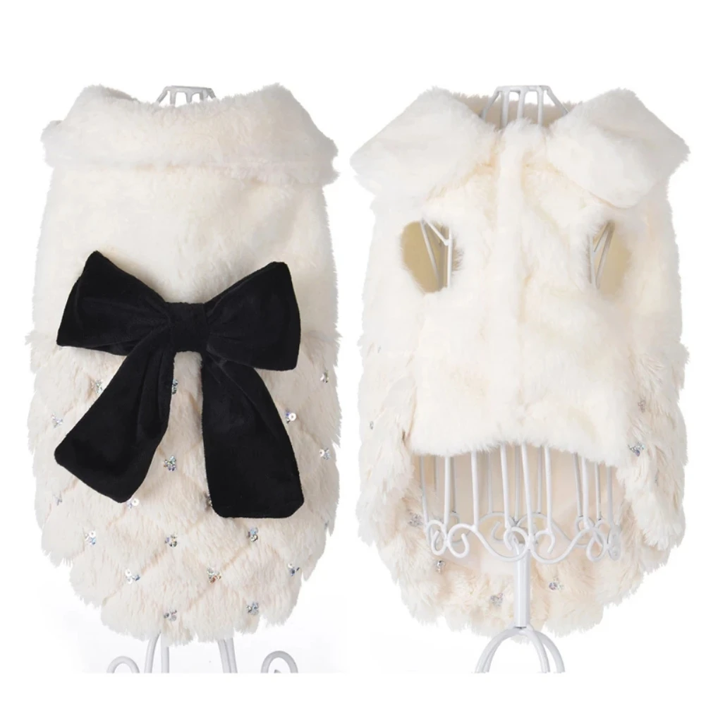 

Pet Dog Clothes for Dogs Clothing Warm Dog Vest Shirt Puppy Cat Clothing for Dogs Coat Hoodie Pets Clothing Bowknot Chihuahua