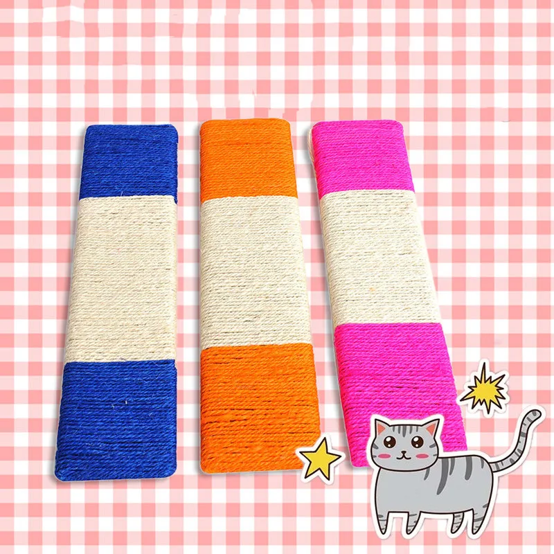 

Aapet 1pc Sisal Pet Scratcher Board Cat Kitten Interactive Toy Cat Teaser Toy Scratching Post Mat For Tree Climbing Pet Supplies