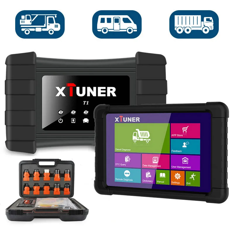 Сканер для диагностики тяжелых грузовиков Xtuner T1 Автомобильный сканер ABS подушка