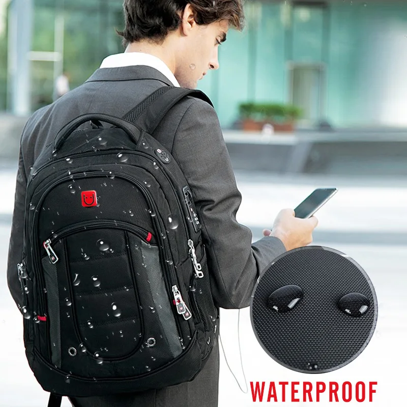 Нейлоновый мужской рюкзак с защитой от кражи для ноутбука 15 6 дюйма Вместительная