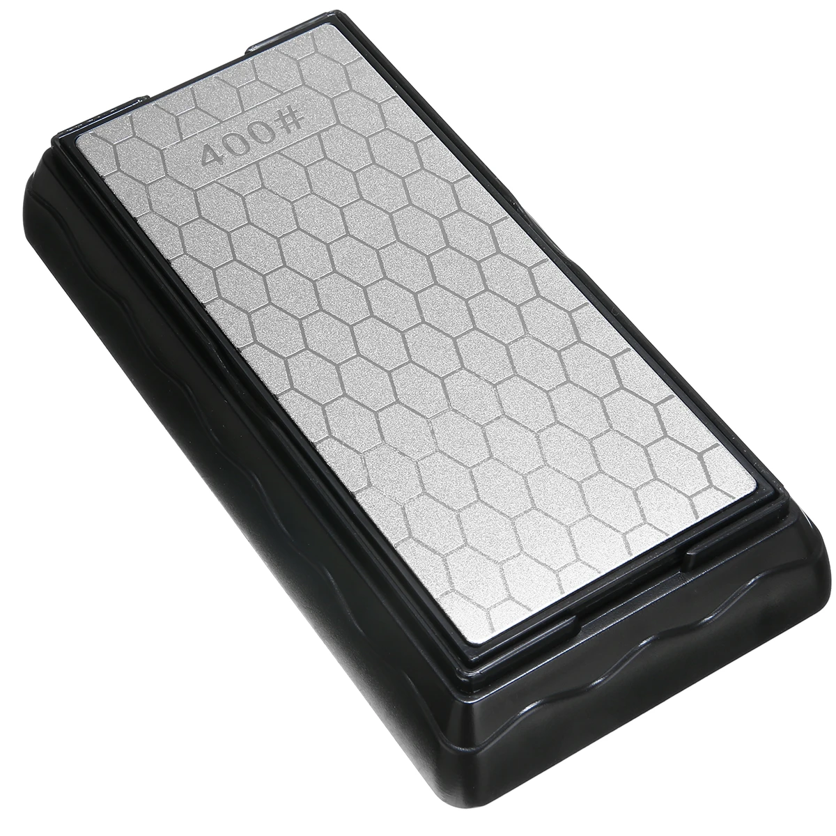 

Double Sides Diamond Whetstone #400 #1000 Grit Whetstone Kitchen Knife Cutter Sharpening Stone Oilstone w/base