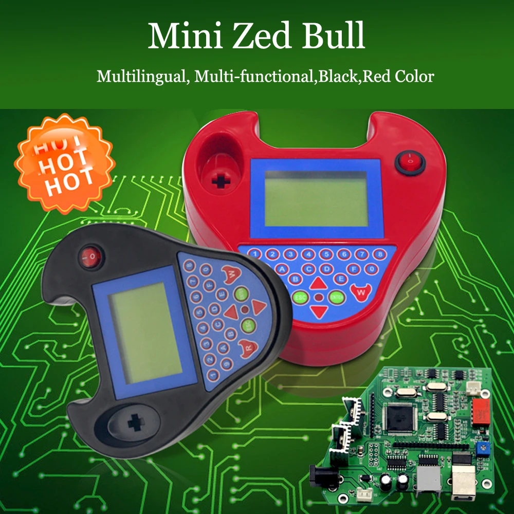 OkeyTech Zed Bull V5.08 Transponder Chip Cloner Auto Car Key Programmer Key Finder Smart Mini Zedbull V508 Copy Chip