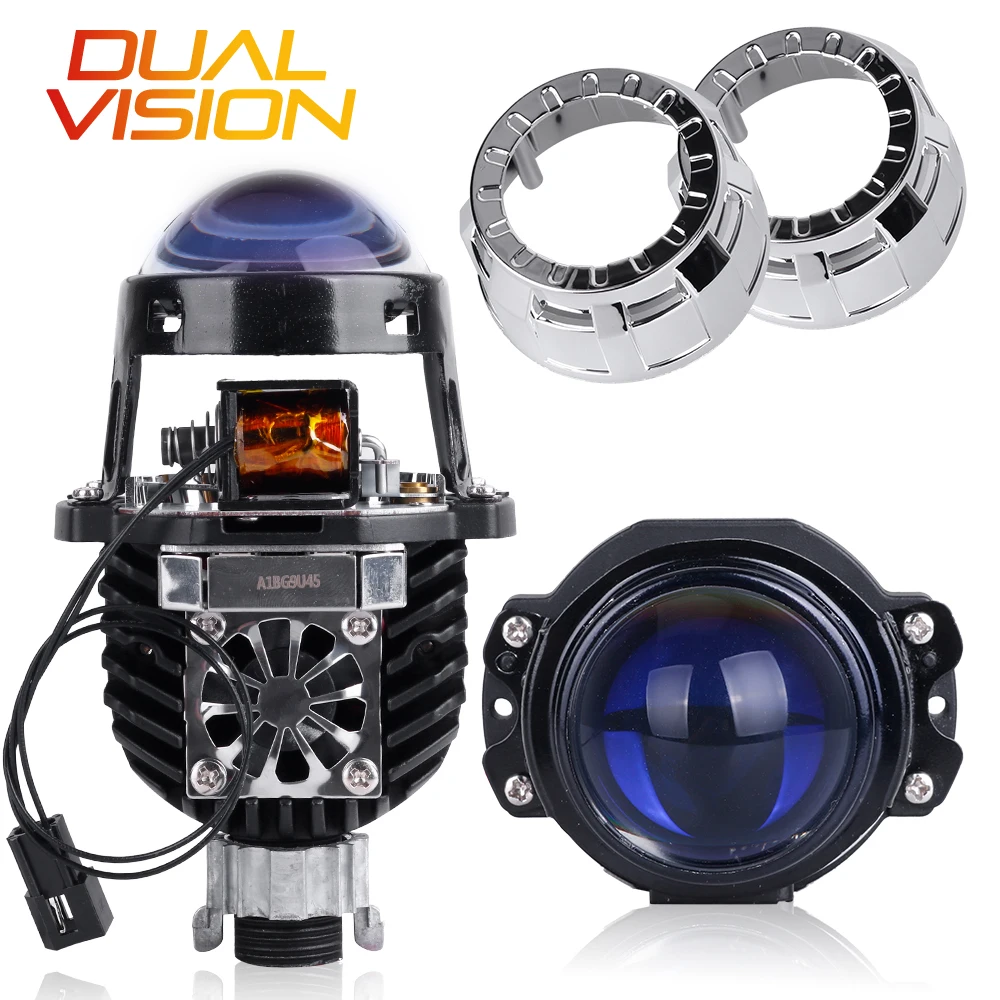 

Светодиодные мини-линзы H7 для автомобилей, Bi-LED проектор H4 9005 9006, фары, синие линзы, автомобильные фары, аксессуары, Модифицированная Настрой...