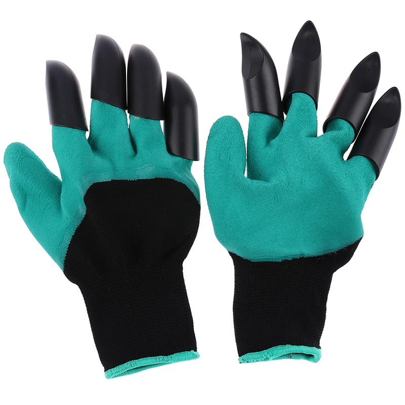 1 пара садовых перчаток с когтями садовые резиновые перчатки для быстрого