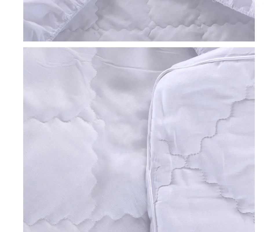 Белый коврик для матраса толстый защитный чехол 100% защита клеветовый