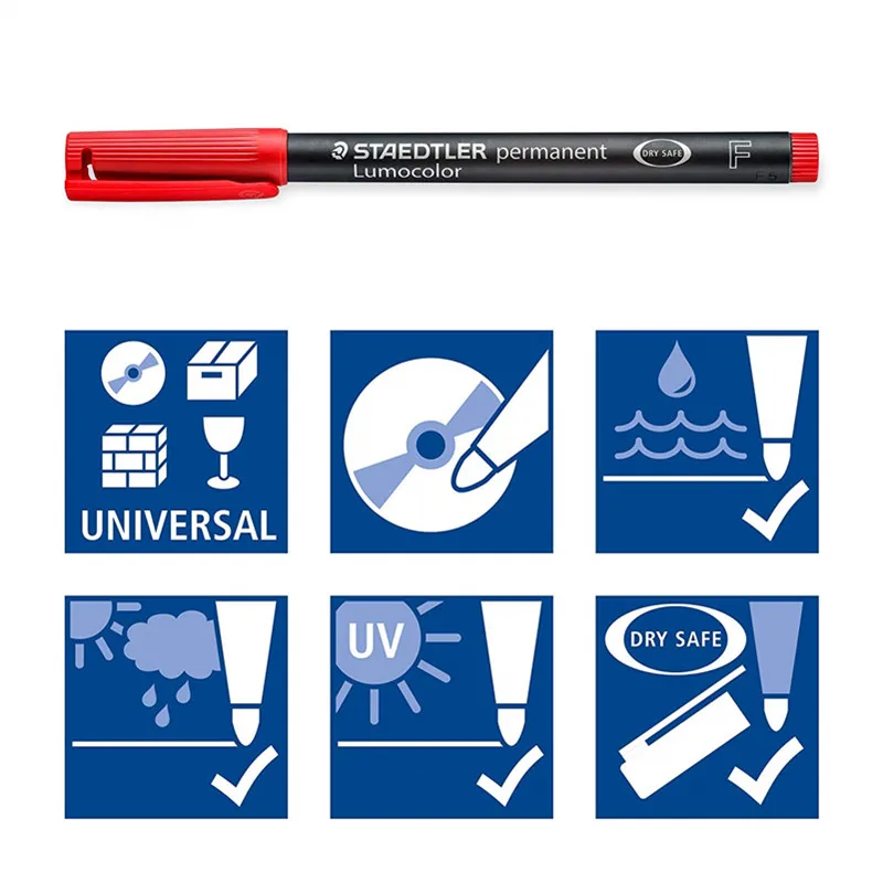 Маркеры STAEDTLER масляные 318 WP8 0 6 мм набор из 8 цветов | Канцтовары для офиса и дома