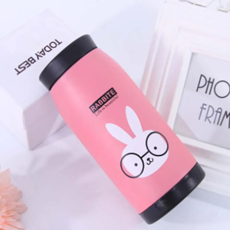 360 мл детская бутылка для воды современный дизайн милые животные портативный